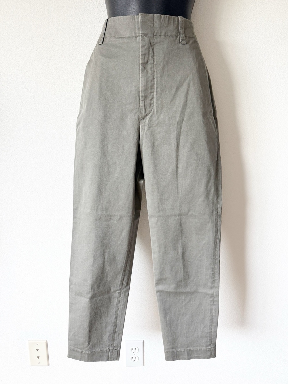 Vince High-Rise Olive Green women pants